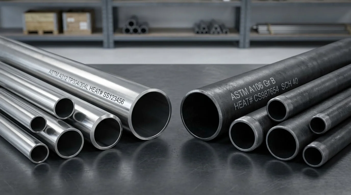SS 304 Pipes vs Carbon Steel Pipes Material Selection Factors